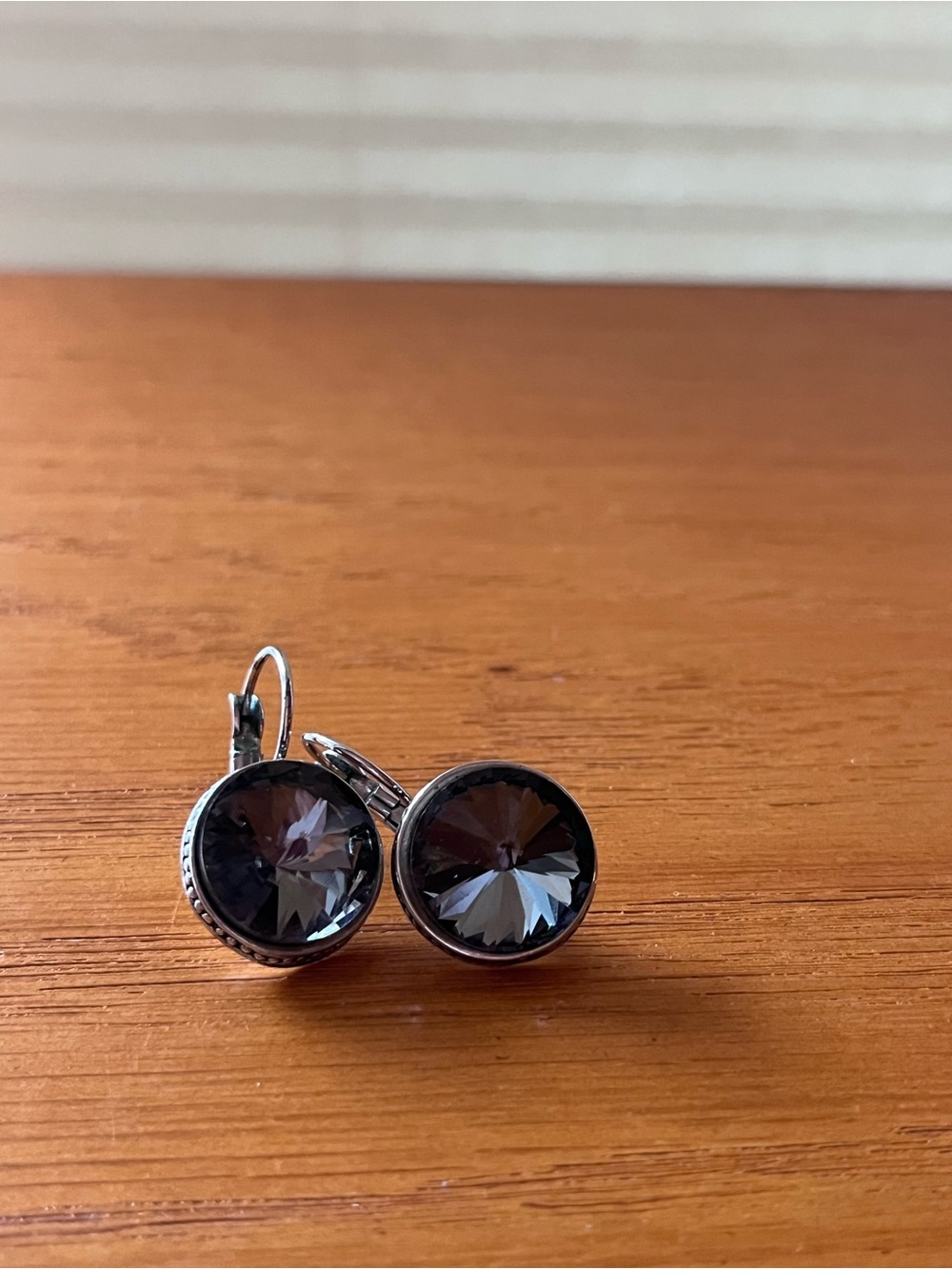 Smokey Grey Drop Earrings